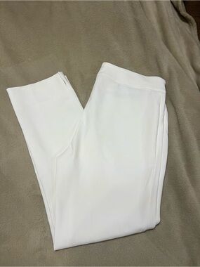 Rachel Zoe White Stretch Ponte Pull-On Pants